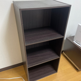 カラーボックス　0円　ダークブラウン　緊急
