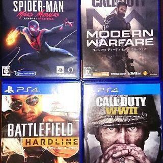 PS４ソフト  スパイダーマンマイルズモラレス等 4本セット