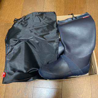長靴　23センチ　折り畳み　収納袋・箱つきの画像