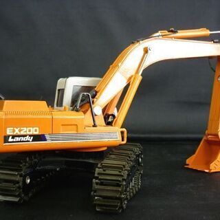 ☆バックホー シンセイ 1/40 日立 HITACHI EX200 Landy 油圧ショベル パワーショベル 建設機械 クローラー キャタピラ 重機 作業車 No.618 札幌 北20条店の画像