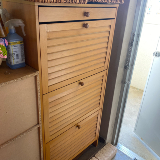 3段斜め入れシューズボックス