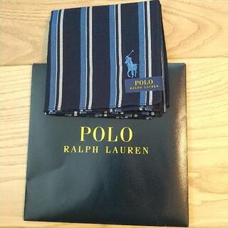 新品 POLO RALPH LAUREN ハンカチ ブルーの画像