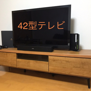【値下げ】テレビボード　テレビ台　アイアン、ウッド