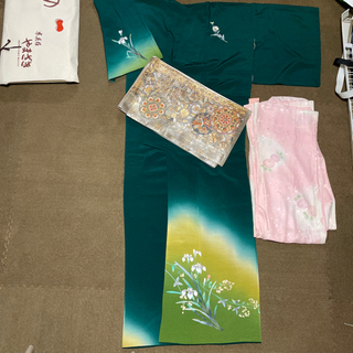 訪問着、長襦袢、帯のセット
