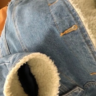 デニムジャケット Gジャン　ボアジャケットの画像