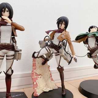 進撃の巨人 フィギュア ミカサ・アッカーマン リヴァイ兵長の画像