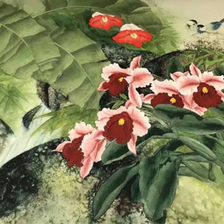 中国画　落款あり
