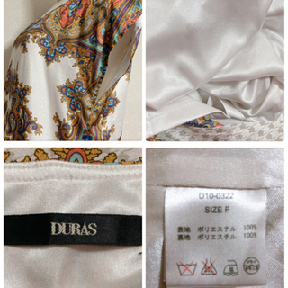 ꒰DURAS꒱スカーフ柄 ノースリーブ チュニック 豪華 華やか トップスの画像