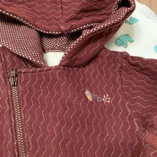 ★サイズ60　冬用ロンパース　フーセンウサギの画像