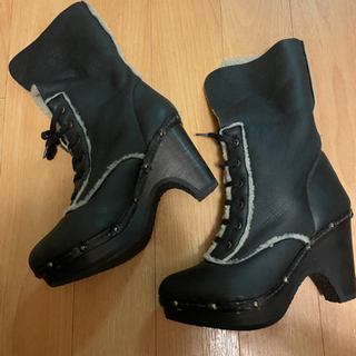 超美品！革　ブーツ！　温かい！の画像