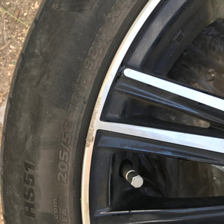 タイヤホイール&タイヤ4本　ナット付き　値下げの画像