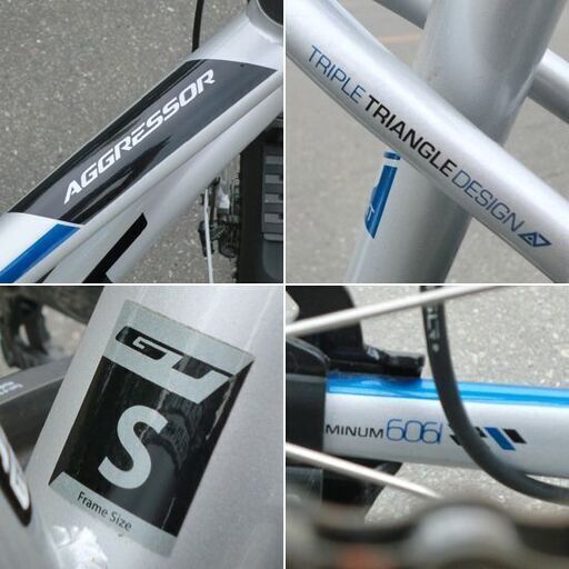 使用感少な目 自転車 27.5インチ マウンテンバイク GTアグレッサー アルミフレーム MTB フェンダー キックスタンド 苫小牧西