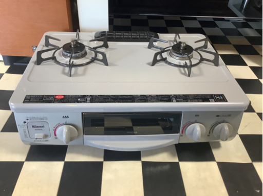 【リサイクルサービス八光　安心の1か月保証　配達・設置OK】リンナイ　Rinnai　ガスコンロ　【RT31NHS-L】　左強火力　ＬＰガス