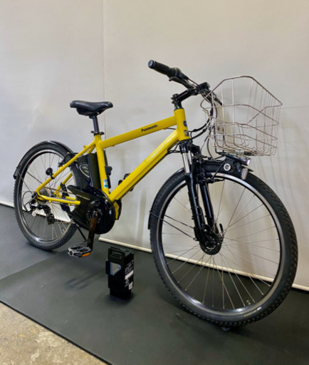 関東全域送料無料 保証付き 電動自転車 パナソニック ハリヤ 26インチ バッテリー2本付き 16ah