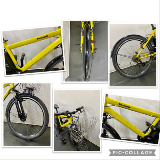 関東全域送料無料 保証付き 電動自転車 パナソニック ハリヤ 26インチ バッテリー2本付き 16ah