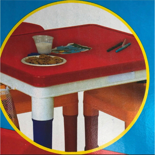 クリスマスプレゼントにも⭐️新品未開封 ブロック付き カラフルテーブル&チェアの画像