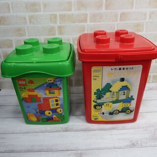 LEGO　レゴ　赤いバケツ　デュプロ　2点セット