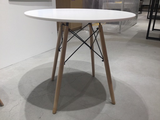 再掲載！丸形ダイニングテーブル 直径80cm カフェテーブル サイドテーブル 丸テーブル 北欧 木脚 お洒落 シンプル