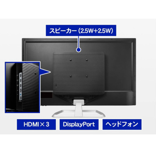 I-O DATA モニター 31.5インチ WQHD ADSパネル HDMI×3 DP×1 スピーカー付 EX-LDQ321DB