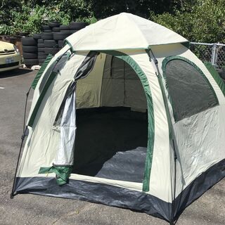 まだまだシーズン！FIELDOOR ワンタッチヘキサゴンテント・...
