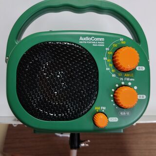 オーム電機　ポータブルラジオ　