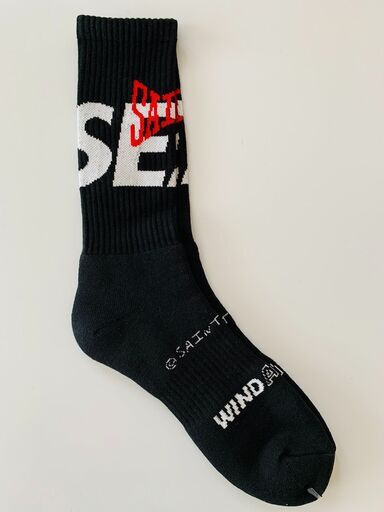 服/ファッション WIND AND SEA x SAINT Mxxxxxx SOCKS BLACK