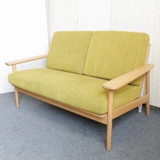 カリモク karimoku WD43モデル 2人掛けソファ ビーチ材 北欧 カリモク家具 特典付◇二人掛け椅子 2Pソファ 2人掛け ソファ