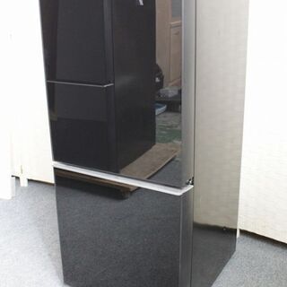 シャープ SJ-GD14C-B 冷蔵庫 137L/どっちもドア ピュアブラック ガラストップ 2017年製 SHARP 冷蔵庫 中古家電 店頭引取歓迎 R3990)