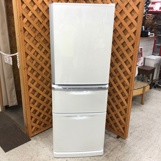 【愛品館江戸川店】「保証有り」MITSUBISHI三菱　335L　3ドア冷凍冷蔵庫「MR-C34C-W」（2018年製）ID:143-013551-007　配送近隣1,100円～