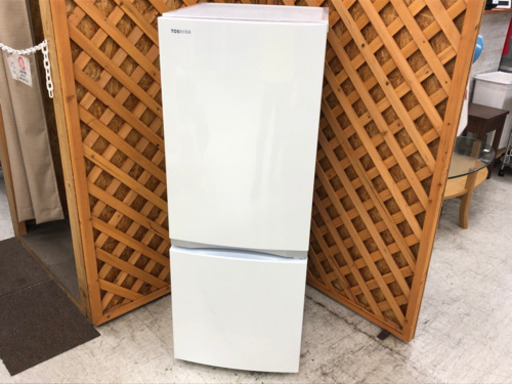【愛品館江戸川店】「保証有り」TOSHIBA東芝　153L　2ドア冷凍冷蔵庫「GR-P15BS」（2019年製）ID:143-013499-007　配送近隣1,100円～