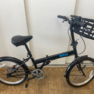 N007★黒色・折りたたみ自転車★防犯登録料込