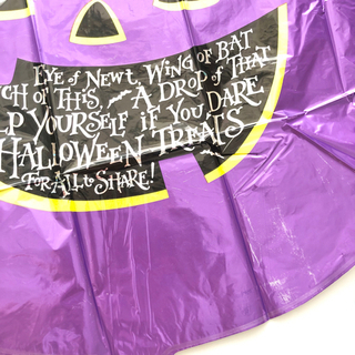 【ネット決済・配送】未使用　ハロウィン　ジャックオーランタン　風船　アルミ　バルーン　ジャコランタン　ハロウィーン　紫　パープル　パンプキン　ジャックオランタン　ジャックランタン Halloween aluminum Jack o’lantern pumpkinの画像
