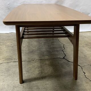 美品！定価3万円 ニトリ 天然木 センターテーブル ガレント2 幅120×奥行50×高さ40㎝ 家具 ローテーブル Eの画像