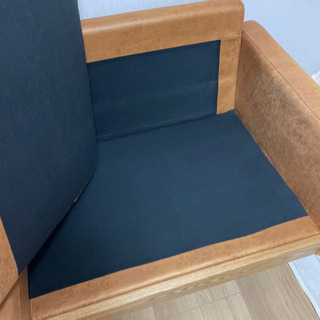 ダブルデイ　レザーテックス　ソファ　3人の画像
