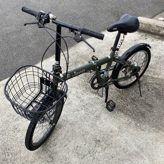 Jeep 折りたたみ自転車　20インチ　カーキ