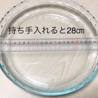 パイレックス 耐熱ガラス皿　の画像