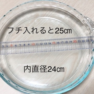 パイレックス 耐熱ガラス皿　の画像