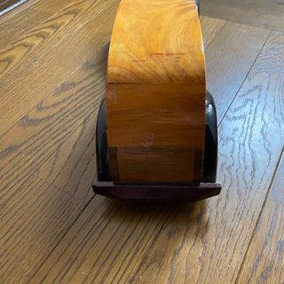 木の車 アンティーク レトロ 木材 木工車んの画像