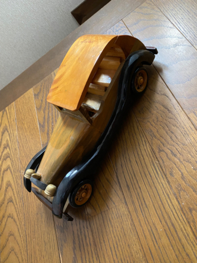木の車 アンティーク レトロ 木材 木工車ん