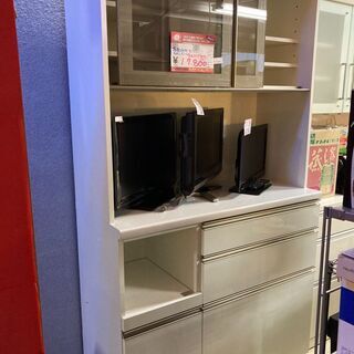 ☆中古 激安！！￥17,800！！＜店長おすすめ！＞ニトリキッチンボード　キッチン　レンジ台　コンセント付き　家具　ホワイト　【BBH0083】