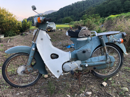 希少６Ｖ　ホンダ　スーパーカブ　C50　ダウンチョーク　レストアベース 昭和レトロ アンティーク