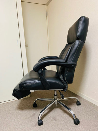 リクライニングチェア　社長椅子　レザー製　美品