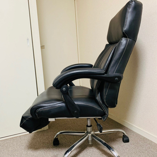 リクライニングチェア　社長椅子　レザー製　美品　