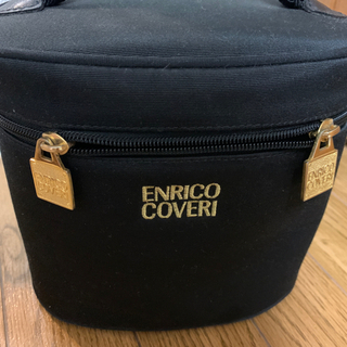 enrico coveri ポーチ黒の画像