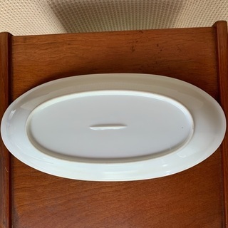 60年代 楕円形洋皿2枚組(長径31cm 短径14cm) 未使用品の画像