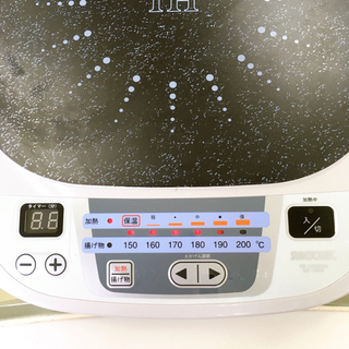 無料！電磁調理器✨SUNSONIC　SIC-1400B✨薄型で収納も便利！✨説明書あり　動作確認済✨中古品の画像
