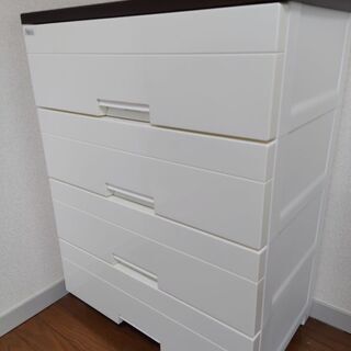 3段タンス(白)　2個　0円