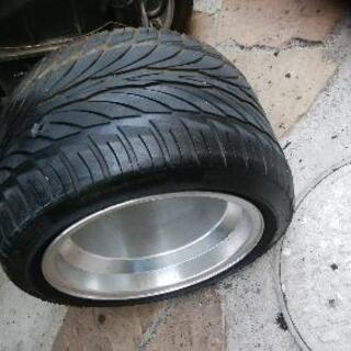 ジャイロ系  扁平ワイドタイヤ＆ホイール ・オマケ付き！ 235...