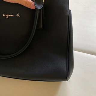 agnes b. VOYAGE 就活バッグ　牛革100%の画像