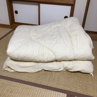 掛け布団　キルティング加工の画像